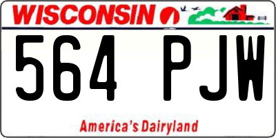 WI license plate 564PJW