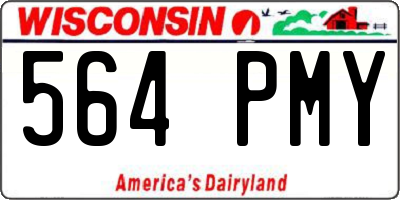 WI license plate 564PMY