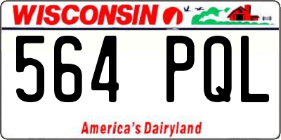 WI license plate 564PQL
