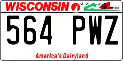 WI license plate 564PWZ