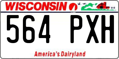 WI license plate 564PXH