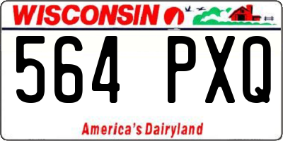 WI license plate 564PXQ