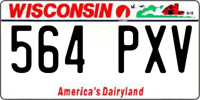 WI license plate 564PXV