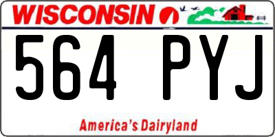 WI license plate 564PYJ