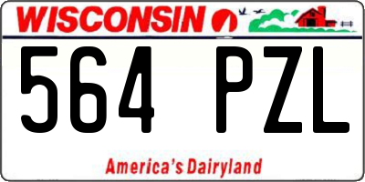 WI license plate 564PZL