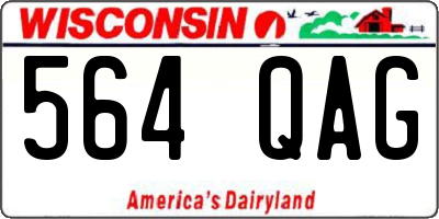 WI license plate 564QAG