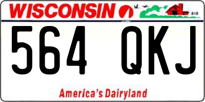 WI license plate 564QKJ