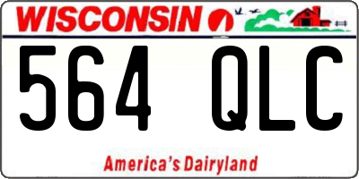WI license plate 564QLC