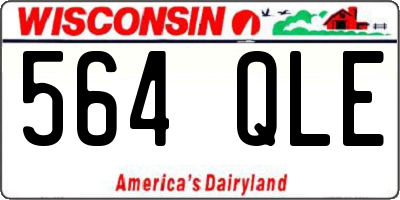 WI license plate 564QLE