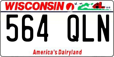 WI license plate 564QLN