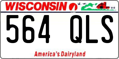 WI license plate 564QLS