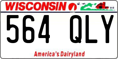 WI license plate 564QLY