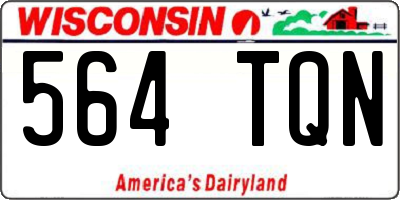 WI license plate 564TQN