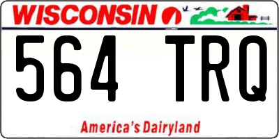 WI license plate 564TRQ