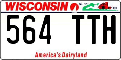 WI license plate 564TTH