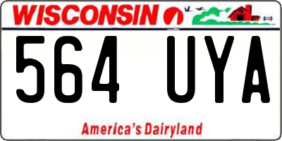 WI license plate 564UYA