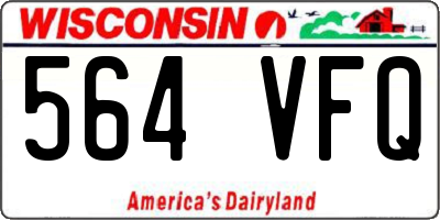 WI license plate 564VFQ