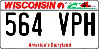 WI license plate 564VPH