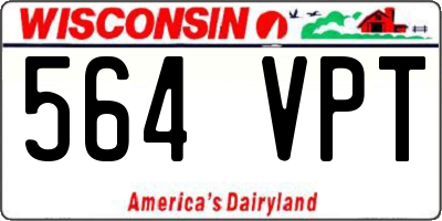 WI license plate 564VPT