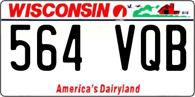 WI license plate 564VQB