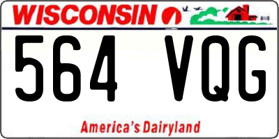 WI license plate 564VQG