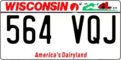 WI license plate 564VQJ