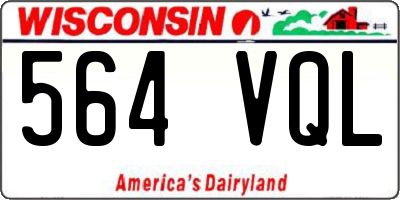 WI license plate 564VQL