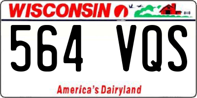 WI license plate 564VQS