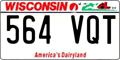 WI license plate 564VQT
