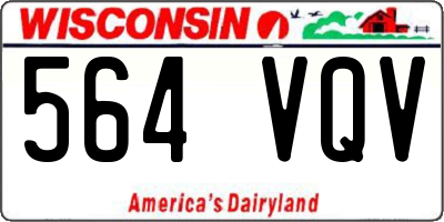 WI license plate 564VQV