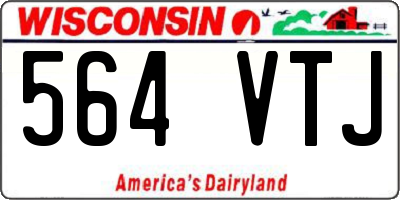 WI license plate 564VTJ