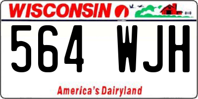 WI license plate 564WJH