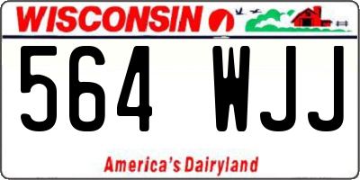 WI license plate 564WJJ