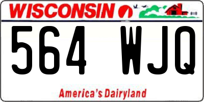 WI license plate 564WJQ