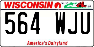 WI license plate 564WJU