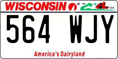 WI license plate 564WJY