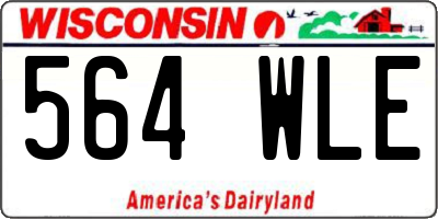 WI license plate 564WLE