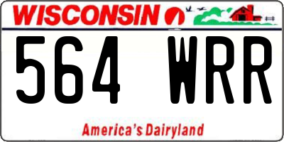 WI license plate 564WRR