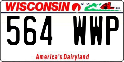 WI license plate 564WWP