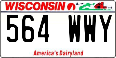 WI license plate 564WWY