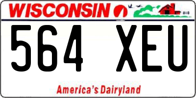 WI license plate 564XEU