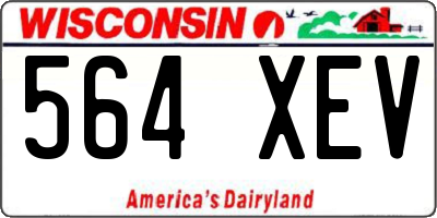 WI license plate 564XEV