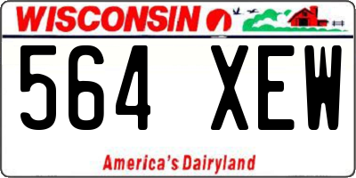 WI license plate 564XEW