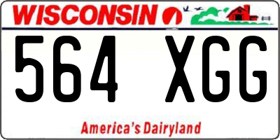 WI license plate 564XGG