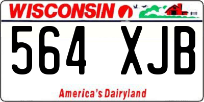 WI license plate 564XJB