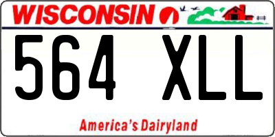 WI license plate 564XLL