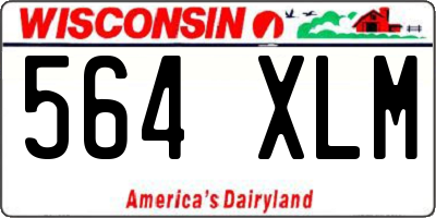 WI license plate 564XLM