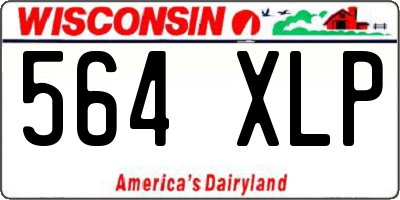 WI license plate 564XLP
