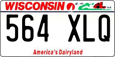 WI license plate 564XLQ
