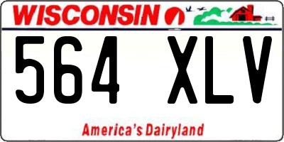 WI license plate 564XLV